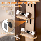 Door Hanging Cat Shelf, Multi Level Door Hanging Cat Tree, 4-Levels Over The Door Cat Tree, Vertical Space for Cats Door Hanging for Indoor Cats (1, Style)