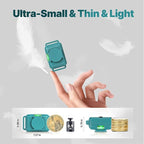 Lightest No Shock Dog Training Collar with 2000ft Remote,Tiniest Vibrating Dog Collar,Vibration Collar for Small Dogs 5-15lbs & Medium Large Dogs, Safe Lock, Beep, Vibrate, No Prongs, Waterproof,Cyan