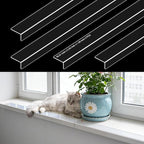 Ultra Clear Window Sill Protector - Scratch & Chew Proof Pet Guard for Dogs & Cats, Easy Install Transparent Ledge Cover, No Residue