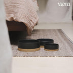 Mora Ceramic Pet Bowl Size Large - Food/Water Dish for Large Dogs, Cats, Great Dane, Mastiff, ect. 50oz or 8 Cups - Basic Bowls for Your Large Dog or Cat, Mix and Match for a Set - Liquorice