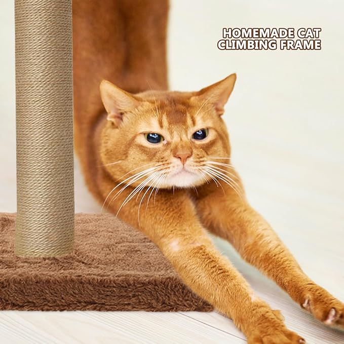 HANABASS DIY Cat Scratching Post Platform Board Chipboard Cat Tree Replacement Base for Indoor to Climb Play and Rest