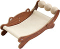 Natural Sisal Cat Scratch Pad with Sisal Cat Scratching Balls, Large Cat Scratcher Bed Hammock Lounge for Scratching Pad, Protects Furniture(Caramel)