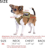 Tactical Dog Harness Tactical Puppy Vest with Rubber Handle K9 Military Adjustable Pet Vest Harness for Outdoor Training XS Dog Harness (Camouflage Harness)