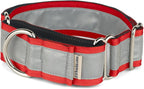 If It Barks - 1.5" Reflective Martingale Collar for Dogs - Adjustable - Made in USA - Strong, Durable, and Comfy - Ideal for Training - Suitable for Most Breeds - Small, Red