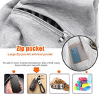 Tomkas Small Dog Sling Carrier - Zipper Pocket & Adjustable Strap - for 3-10 lbs Pets(Grey)