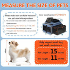 Petskd Top and Side Expandable Pet Carrier with Wheels 18x11x11 Inches Delta United Airline Approved, Soft-Sided Carrier for Small Cats and Dogs with Locking Safety Zippers and Anti-Scratch Mesh(Blue)