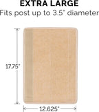 Furhaven Wrap Around Scratching Post Cover for Indoor Cats, Fits Posts Up to 3.5" Diameter, Durable & Less Mess - Tiger Tough Carpet Scratch Mat - Cream, Extra Large/XL