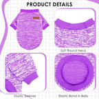 1 Pc Dog Sweaters for Small Dogs Girl Boy Winter Fleece Clothes Warm Soft Dog Sweatshirt Outfit for Dogs Cats Pet Apparel