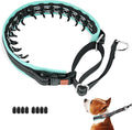 Mayerzon Martingale No Pull Collar for Small Medium Dogs, Patented Anti Pull Dog Collar with Buckle for Walking Training, with Neoprene Padding and Reflective Stitching, Adjustable(Teal Trim, S)
