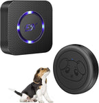 EverNary Dog Door Bell, Wireless Doggie Doorbells for Potty Training, Door Bell for Dogs to Go Outside, Dog Bells (Black, 1 Receiver + 1 Transmitter)