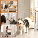 Brown Leather Hanging Door Bells for Dog Training Tools to Go Outside Dog Accessories to Ring to Go Potty Upgraded Puppy Essentials for Home (Gold Jingle Bells)