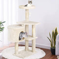 Heavy Duty Cat Tree,36 Inch Tall Cat Tower,Cozy Condos,Scratching Posts,Sisal Rope,Multi-Level Perches Platforms for Indoor Cats/Kittens,Sturdy Pet Climbing Furniture,Beige