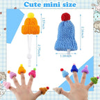 20 Pcs Mini Pet Snake Hat with Adjustable Elastic Chin Strap, Small Reptile Animal Hamster Knitted Hat for Pets Snake Ball Python Lizard Guinea Pig Chameleon Iguanas Accessories Decoration