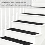 ICOOP Furniture Protectors from Cats Scratching Self Adhesive Black Cat Scratching Mat 15.8"×160" DIY Cat Couch Protector Sofa Protector for Cats Scratch Posts Couch Protection Replacement Carpet Rug