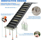 Adjustable 4-Leg Dog Pool Ramp - Quick Setup & Foldable Dog Ramp for Pool, 200lbs Capacity - Non-Slip Design for Enhanced Stability, Black