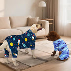 Glittme 2PACK Dog Pajamas Soft Dogs Clothes for Small Medium Dogs Elastic Cats Apparel Breathable Dog Pjs for Puppy