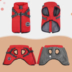 Dog Winter Coat,Warm Jacket Paded Fleece Pet Vest with Built in Harness,Windproof Reflective Cozy Adjustable Snow Pet Coat Clothes with Zipper for Small Medium Dogs