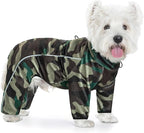 Fleece Dog Coat for Small Medium Dog,Pullover Pajamas Jumpsuit Bodysuit Puppy Coats with Legs, Pet Windproof Warm Cold Weather Jacket Full Body Vest Cozy Snowsuit Outfit Clothes (Camo, XXL)