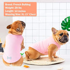 KYEESE 2Pack Dog Shirt, Lightweight Sun Protection Dog T Shirts for Small Dogs Girl, Breathable Mesh Tank Top Sleeveless Puppy Reflective Vest, Soft Summer Dogs Clothes, Lemon+Pink, S