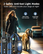 SLOPEHILL Dog Shock Collar,4200FT Dog Training Collar with Remote,IPX8 Waterproof E-Collar with Beep,Vibration,Shock,Flash Light,No Shock Mode,Electric Shock Collar for Small Medium Large Dogs,Blue