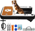 FBSPORT Inflatable Dog Boat Ramp Floating Dock Water Ladder for Pool, Boat, Non-Slip EVA Floating Ladder Pool Ramp for Dog Up to 220 LBs, Safe & Easy Access