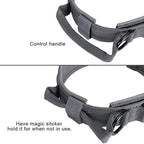 EXCELLENT ELITE SPANKER Tactical Dog Collar Nylon Adjustable Training Collar Military Dog Collar Heavy Duty Metal Buckle with Control Handle for Medium and Large Dogs with Patches (Grey-XL)