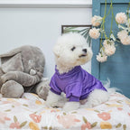 KOOLTAIL Dog Hoodie for Large Medium Small Dogs,Soft and Warm Pet Sweater with Leash Hole and Pocket Boy Girl,Puppy Fall Winter Jacket Clothes,French Pitbull Cold Weather Coat Sweatshirt,Purple M