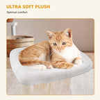 ROYPET Fashion Design 43.3" Cat Trees with Cat Houses Spring Balls,Beige