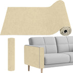 Cat Scratch Couch Furniture Protector, Self-Adhesive & Cuttable Furniture Scratch Protector Pad, Wear-Resistant Wall & Sofa Guard, Multi-Functional Cat Scratcher Khaki