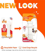 Nylabone Power Chew Classic Bone Chew Toy for Dogs, Durable Dog Toys for Aggressive Chewers, Chicken Flavor, X-Small/Petite - Up to 15 lbs. (1 Count)