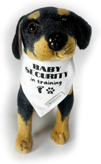 Realeaf Baby Security in Training Dog Bandanas Pet Scarf for Large and XLarge Dogs Pregnancy Announcement Pet Accessories Pregnancy Reveal Ideas (Baby Security in Training, X-Large)