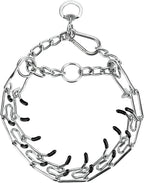 Stainless Steel Dog Training Collar, Quick Release Buckle, Adjustable Collar for Small Dogs Neck Girth 8.5"-10.5"