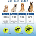 Tennis Balls for Dogs - Bulk 50 Pack 2.5'' Durable Non-Toxic Outdoor Dog Toys Balls with Mesh Bag, SGS Certified, Colorful Fetch Toys, Medium Large Breeds (Non Squeaky)