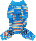 LOPHIPETS Dog Pajama Onesie for Small Dogs Teacup Chihuahua Yorkie Puppy Cat Clothes Apparel-Blue/XXS