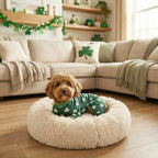 Vehomy 2-Pack St.Patrick's Day Dog Pajamas Clover Rainbow Pet Jumpsuits Puppy Pjs Lucky Shamrock Dog Onesie St Patricks Dog Jammies Costume Outfit Clothes for Small Medium Large Dogs M