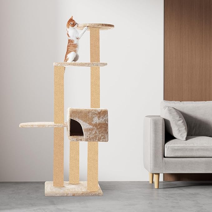 Cat Scratch Furniture Protector 78.7"x15.8" - Adhesive & Trimmable Cat Scratch Protection Mat to Shield Sofa, Couch, Wall, Cat Tree Post from Claws