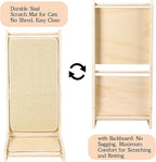 L-Shaped Sisal Cat Scratcher Pad - Indoor Cat Scratching Board & Furniture Protector