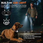 Shock Collar for Dogs 3 Dog Shock Collar with Remote Control with 4 Training Modes,Rechargeable Dog Training Collar Electric Collar for Small Medium Large Dogs (15-120Lbs) with Flash Light
