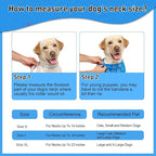 SZEE Dog Birthday Bandana, Reversible Bandanas for Dog Birthday Outfits, Pet Apparel & Accessories, Triangle Pet Scarf for Photo Prop and Holiday Decor (Large, Blue)