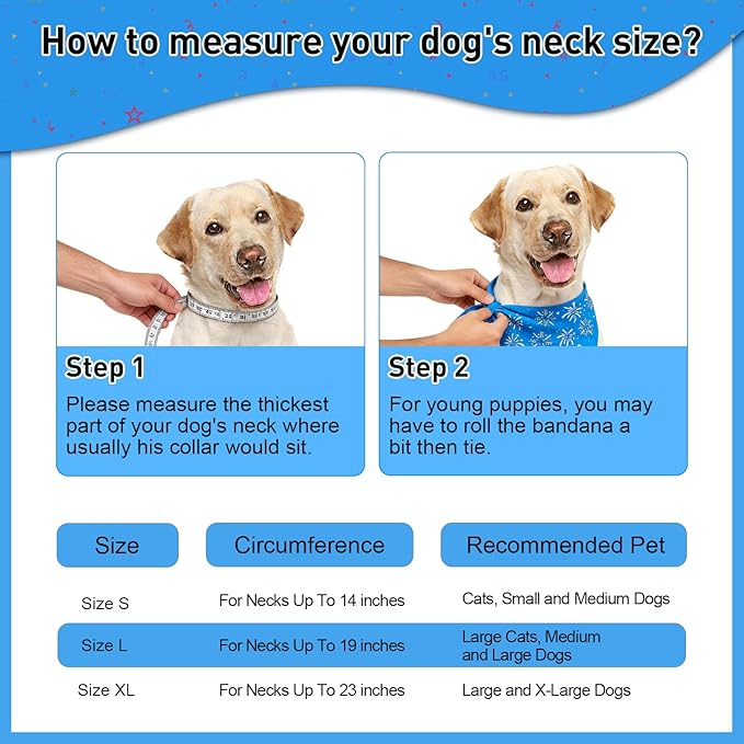 SZEE Dog Birthday Bandana, Reversible Bandanas for Dog Birthday Outfits, Pet Apparel & Accessories, Triangle Pet Scarf for Photo Prop and Holiday Decor (X-Large, Blue)