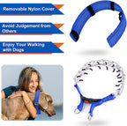 Supet Dog Prong Collar, Dog Choke Collar Adjustable Dog Pinch Collar with Quick Release Buckle/Nylon Cover for Small Medium Large Dogs