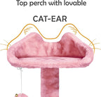 Topeakmart 61in Cat Tree for Indoor Cats, Cat Tower with Scratching Posts Spacious Perch & Platform for Kittens, Pink