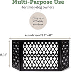 Free Standing Pet Gate | Pet Gate for Small Dogs | Free Standing Dog Gate for Stairs | Freestanding Dog Gates for Doorways | Freestanding Pet Gates | Width 23.5-47 inch | Height 18.75 inch (Diamond)