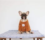 iChoue Pet Dog Winter Warm Sweater Clothes Turtleneck for English Bulldog Bully Pitbull Corduroy Cold Weather Pullover Coat Shirt - Coffee/XXLarge