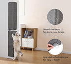 2Pcs 25.9x11.8 Inch Sisal Cat Scratching Mat,Wall Corner Cat Scratcher,Self-Adhesive Scratch Mat for Floor,Horizontal and Vertical Cat Scratcher Pad