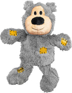 KONG Wild Knots Bears - Durable Dog Toys with Internal Knotted Ropes and Minimal Stuffing for Less Mess (Assorted Colors) (X Large (2 Pack))