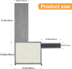 Uross Natural Sisal Cat Couch Protector Scratch Furniture Protector- Couch Protector from Cat Claws, Anti Couch Corner Sofa Protectors Furniture Scratch Guards for Cats - Right