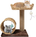 Cat Tree, L15.7*W12.2*H19.7in Cat Climbing Tower for Indoor Cats, Multi-Layer Cat Condo with Cat Nest, Cat Tunnel, Scratching Post, Holds 12kg/36.5lbs