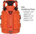 ICEFANG GN3 Tactical Dog Harness with 6X Buckle,Dog Molle Vest with Handle,3/4 Body, Hook and Loop Panel for ID Patch,No Pulling Front Clip (X-Small (Pack of 1), Safety Orange)