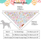 ADOGGYGO Easter Dog Bandana, Carrot Rabbit Pet Scarf, Premium Durable Fabric, Easter Bandanas for Medium Large Dogs Pets (Large)